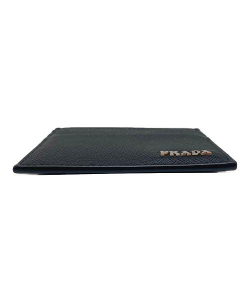 PRADA（プラダ）PRADA (プラダ) SAFFIANO BICOLOR カードケース ブラックの古着・服飾アイテム