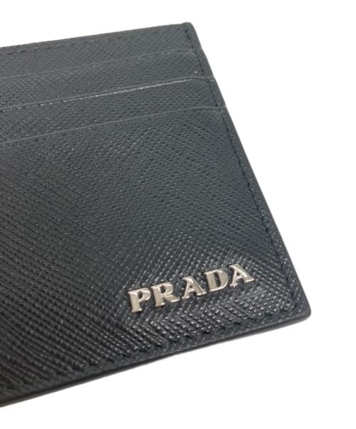 PRADA（プラダ）PRADA (プラダ) SAFFIANO BICOLOR カードケース ブラックの古着・服飾アイテム