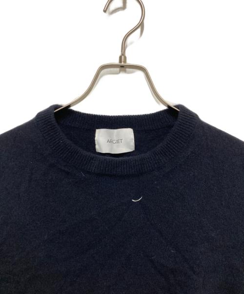 ARGIET（アルジェット）ARGIET (アルジェット) カシミヤ混ニット ネイビー サイズ:FREEの古着・服飾アイテム