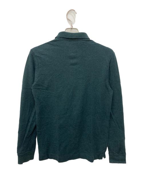 LACOSTE（ラコステ）LACOSTE (ラコステ) 比翼フロントロングスリーブポロシャツ グリーン サイズ:XSの古着・服飾アイテム