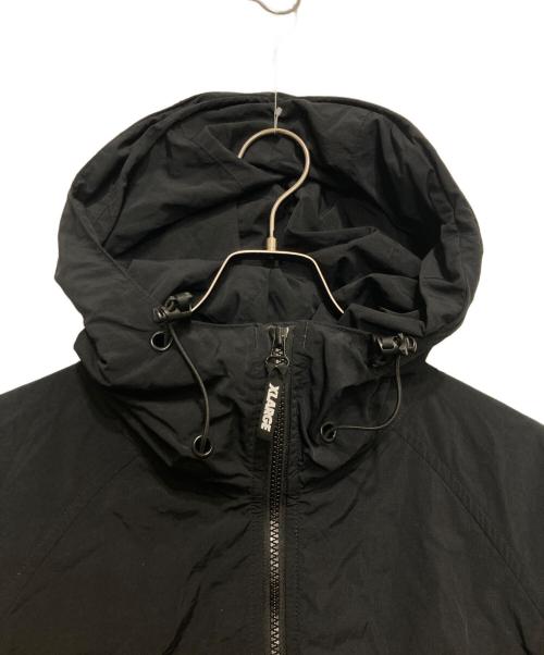 X-LARGE（エクストララージ）X-LARGE (エクストララージ) PULLOVER HOODED RAGLAN JACKET ブラック サイズ:XLの古着・服飾アイテム