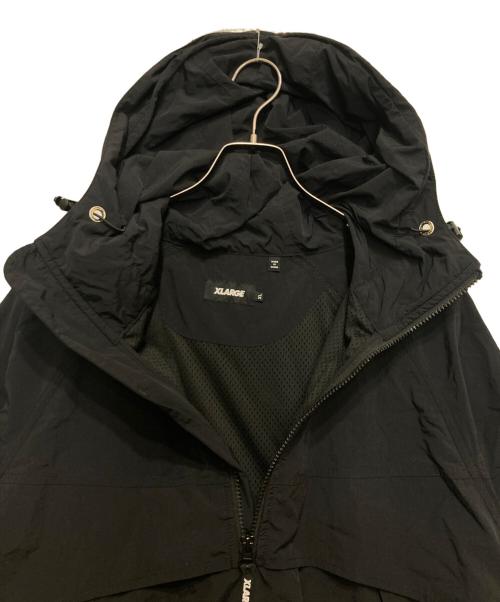 X-LARGE（エクストララージ）X-LARGE (エクストララージ) PULLOVER HOODED RAGLAN JACKET ブラック サイズ:XLの古着・服飾アイテム