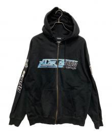 X-LARGE×AVIREX（エクストララージ×アヴィレックス）の古着「FULL ZIP HOODED SWEAT　フル ジップ フーデッド スウェット」｜ブラック
