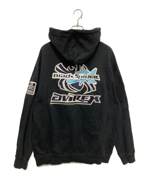 X-LARGE（エクストララージ）X-LARGE (エクストララージ) AVIREX (アヴィレックス) FULL ZIP HOODED SWEAT　フル ジップ フーデッド スウェット ブラック サイズ:SIZE XLの古着・服飾アイテム