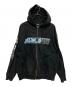 X-LARGE（エクストララージ）の古着「FULL ZIP HOODED SWEAT　フル ジップ フーデッド スウェット」｜ブラック