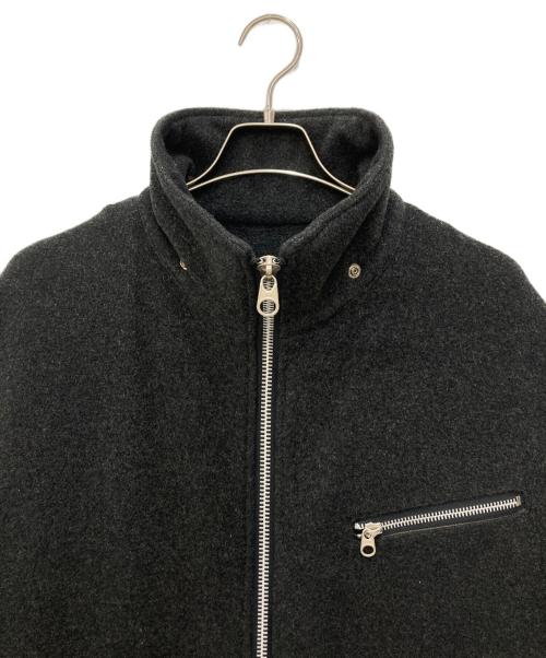 YOHJI YAMAMOTO（ヨウジヤマモト）YOHJI YAMAMOTO (ヨウジヤマモト) D'URBAN (ダーバン) A.A.R (アール) スタンドカラーウールコート グレー サイズ:Mの古着・服飾アイテム