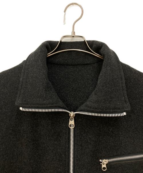 YOHJI YAMAMOTO（ヨウジヤマモト）YOHJI YAMAMOTO (ヨウジヤマモト) D'URBAN (ダーバン) A.A.R (アール) スタンドカラーウールコート グレー サイズ:Mの古着・服飾アイテム