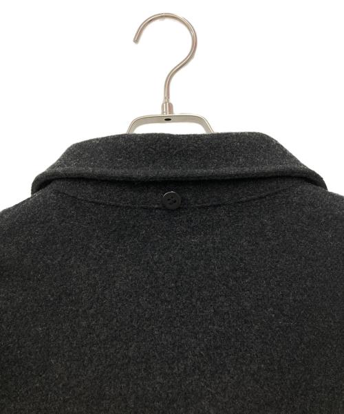 YOHJI YAMAMOTO（ヨウジヤマモト）YOHJI YAMAMOTO (ヨウジヤマモト) D'URBAN (ダーバン) A.A.R (アール) スタンドカラーウールコート グレー サイズ:Mの古着・服飾アイテム