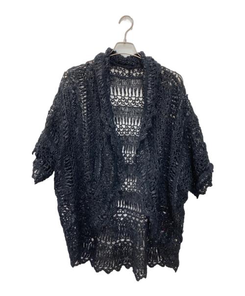 HaaT（ハート）Haat (ハート) モヘア混トッパーカーディガン ブラック サイズ:SIZE 2の古着・服飾アイテム