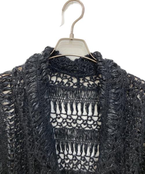 HaaT（ハート）Haat (ハート) モヘア混トッパーカーディガン ブラック サイズ:SIZE 2の古着・服飾アイテム