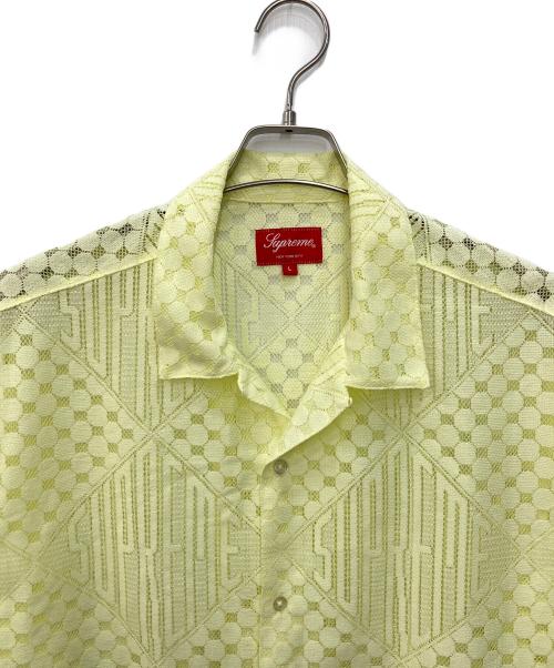 SUPREME（シュプリーム）Supreme (シュプリーム) Lace S/S Shirt イエロー サイズ:Lの古着・服飾アイテム