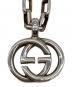 GUCCI (グッチ) インターロキングGネックレス シルバー：18000円