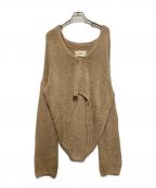 TODAYFULトゥデイフル）の古着「Uneck Hand Knit」｜ブラウン