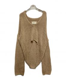 TODAYFUL（トゥデイフル）の古着「Uneck Hand Knit」｜ブラウン