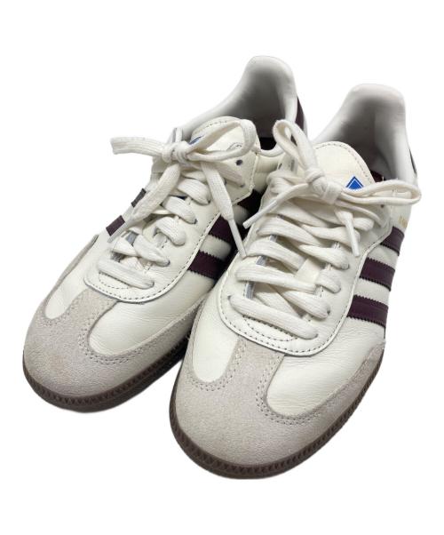 adidas（アディダス）adidas (アディダス) SAMBA OG EMMI アイボリー×ボルドー サイズ:23.5の古着・服飾アイテム