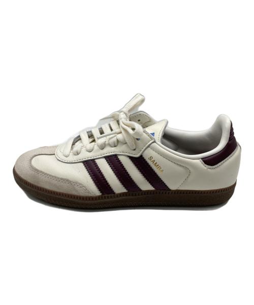 adidas（アディダス）adidas (アディダス) SAMBA OG EMMI アイボリー×ボルドー サイズ:23.5の古着・服飾アイテム
