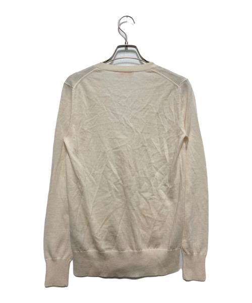 TORY BURCH（トリーバーチ）TORY BURCH (トリーバーチ) Tロゴボタンウールカーディガン アイボリー サイズ:XS/TPの古着・服飾アイテム
