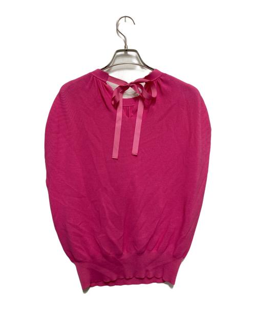 ANAYI（アナイ）ANAYI (アナイ) コットンナイロンバックリボン プルオーバー ピンク サイズ:36の古着・服飾アイテム