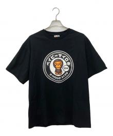 BAPE BY A BATHING APE（ベイプバイアベイシングエイプ）の古着「プリントTシャツ」｜ブラック