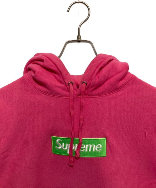 SUPREME（シュプリーム）Supreme (シュプリーム) Box Logo Hooded Sweatshirt ピンク サイズ:Sの古着・服飾アイテム