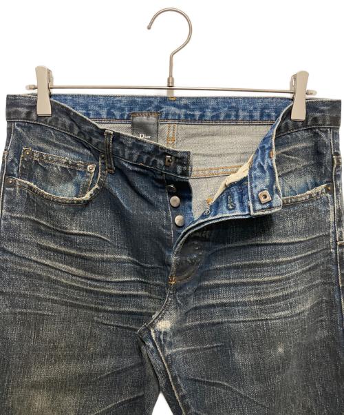 DIOR HOMME（ディオール オム）DIOR HOMME (ディオール オム) 爪痕加工デニムパンツ インディゴ サイズ:44の古着・服飾アイテム