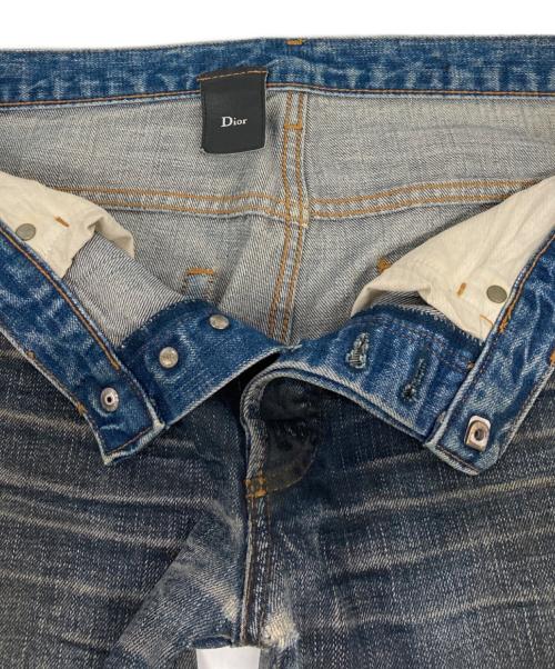 DIOR HOMME（ディオール オム）DIOR HOMME (ディオール オム) 爪痕加工デニムパンツ インディゴ サイズ:44の古着・服飾アイテム