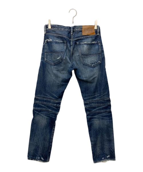 Denim & Supply Ralph Lauren（デニム＆サプライ ラルフローレン）Denim & Supply Ralph Lauren (デニム＆サプライ ラルフローレン) SLIMダメージバイカーデニムパンツ インディゴ サイズ: 71cm (W28)の古着・服飾アイテム