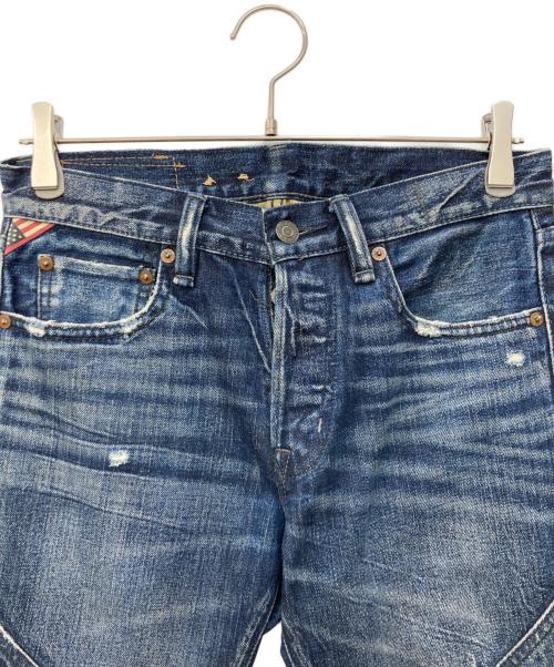 Denim & Supply Ralph Lauren（デニム＆サプライ ラルフローレン）Denim & Supply Ralph Lauren (デニム＆サプライ ラルフローレン) SLIMダメージバイカーデニムパンツ インディゴ サイズ: 71cm (W28)の古着・服飾アイテム