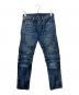 Denim & Supply Ralph Lauren（デニム＆サプライ ラルフローレン）の古着「SLIMダメージバイカーデニムパンツ」｜インディゴ