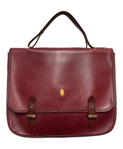 Cartier（カルティエ）Cartier (カルティエ) ビジネスバッグ ボルドーの古着・服飾アイテム