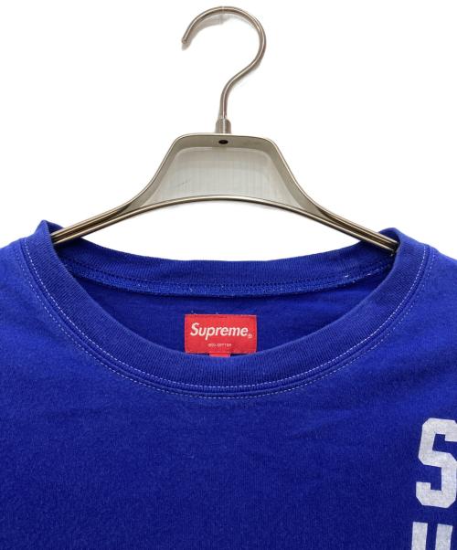 SUPREME（シュプリーム）Supreme (シュプリーム) Contrast Stitch Pocket Tee ブルー サイズ:Sの古着・服飾アイテム
