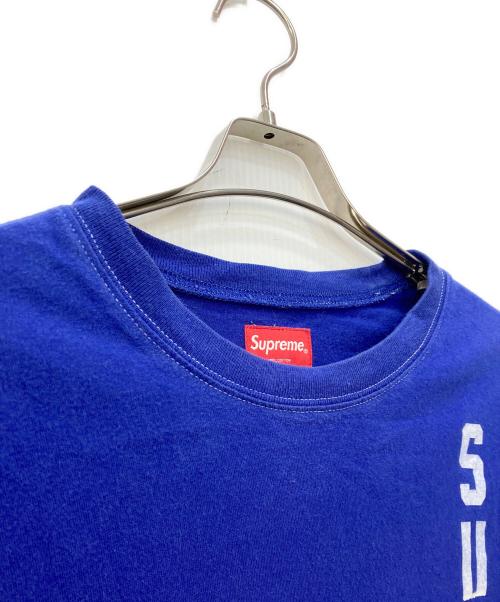 SUPREME（シュプリーム）Supreme (シュプリーム) Contrast Stitch Pocket Tee ブルー サイズ:Sの古着・服飾アイテム