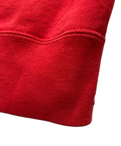 SUPREME（シュプリーム）Supreme (シュプリーム) Text Rib Hooded Sweatshirt レッド サイズ:Mediumの古着・服飾アイテム