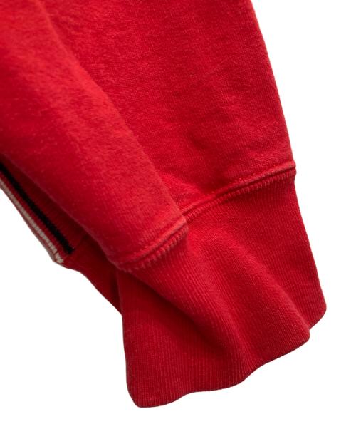 SUPREME（シュプリーム）Supreme (シュプリーム) Text Rib Hooded Sweatshirt レッド サイズ:Mediumの古着・服飾アイテム