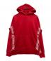 Supreme（シュプリーム）の古着「Text Rib Hooded Sweatshirt」｜レッド