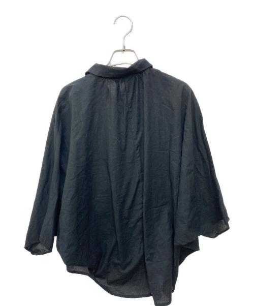 mizuiro-ind（ミズイロインド）mizuiro-ind (ミズイロインド) ドルマンスリーブシャツ ブラック サイズ:FREEの古着・服飾アイテム