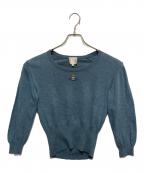 Vivienne Westwood  GOLD LABELVivienne Westwood GOLD LABEL）の古着「オーブ刺繍ニット」｜ブルー