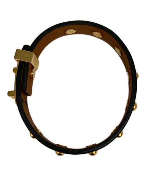 HERMES（エルメス）HERMES (エルメス) ミニドッグ クルーロンブレスレット ブラック サイズ:表記無しの古着・服飾アイテム