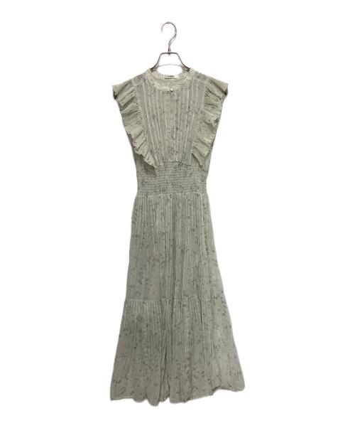 Snidel（スナイデル）Snidel (スナイデル) Sustainableフリルワンピース グリーン サイズ:SIZE 0の古着・服飾アイテム
