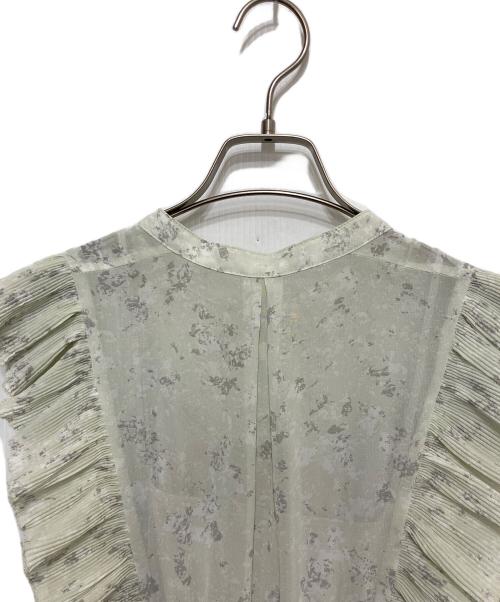 Snidel（スナイデル）Snidel (スナイデル) Sustainableフリルワンピース グリーン サイズ:SIZE 0の古着・服飾アイテム