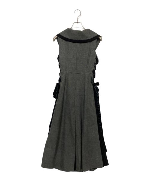 Snidel（スナイデル）Snidel (スナイデル) サイドプリーツツイードワンピース グレー サイズ:SIZE 0の古着・服飾アイテム