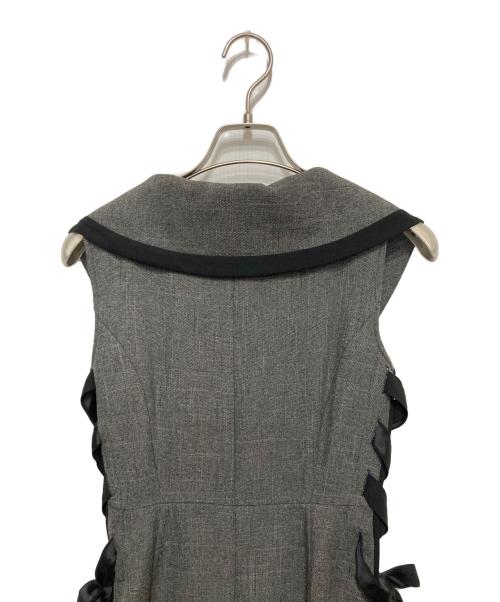 Snidel（スナイデル）Snidel (スナイデル) サイドプリーツツイードワンピース グレー サイズ:SIZE 0の古着・服飾アイテム