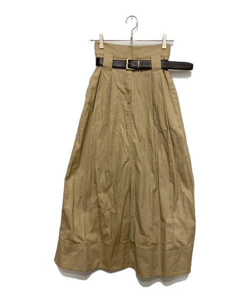 Snidel（スナイデル）Snidel (スナイデル) チノワイドスカート ベージュ サイズ:SIZE 0の古着・服飾アイテム