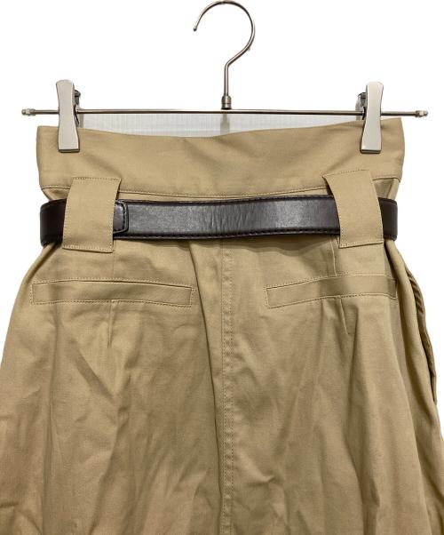Snidel（スナイデル）Snidel (スナイデル) チノワイドスカート ベージュ サイズ:SIZE 0の古着・服飾アイテム