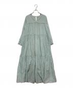 ne quittez pasヌキテパ）の古着「Cotton Voile Tiered Dress」｜ブルー