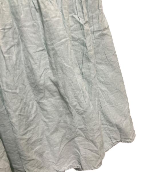 ne quittez pas（ヌキテパ）ne quittez pas (ヌキテパ) Cotton Voile Tiered Dress ブルー サイズ:Mの古着・服飾アイテム