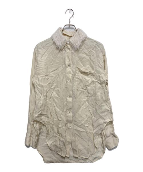 PRANK PROJECT（プランクプロジェクト）PRANK PROJECT (プランクプロジェクト) Feather Collar Shirt アイボリー サイズ:FREEの古着・服飾アイテム
