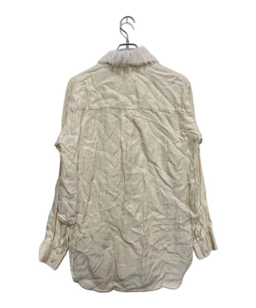 PRANK PROJECT（プランクプロジェクト）PRANK PROJECT (プランクプロジェクト) Feather Collar Shirt アイボリー サイズ:FREEの古着・服飾アイテム