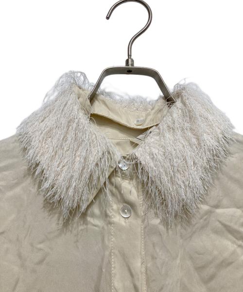 PRANK PROJECT（プランクプロジェクト）PRANK PROJECT (プランクプロジェクト) Feather Collar Shirt アイボリー サイズ:FREEの古着・服飾アイテム