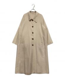 Sea Room lynn（シールームリン）の古着「W FACE ウールCOLLARコート」｜ベージュ